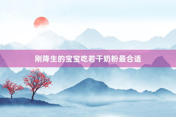 刚降生的宝宝吃若干奶粉最合适