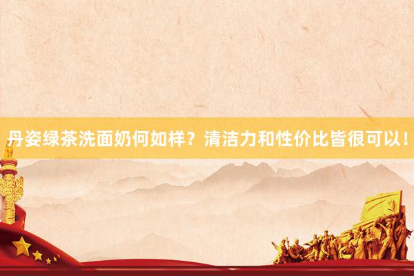 丹姿绿茶洗面奶何如样？清洁力和性价比皆很可以！